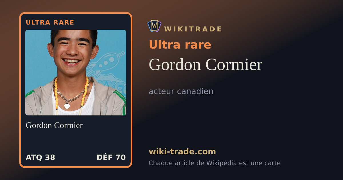 Gordon Cormier — carte Ultra rare