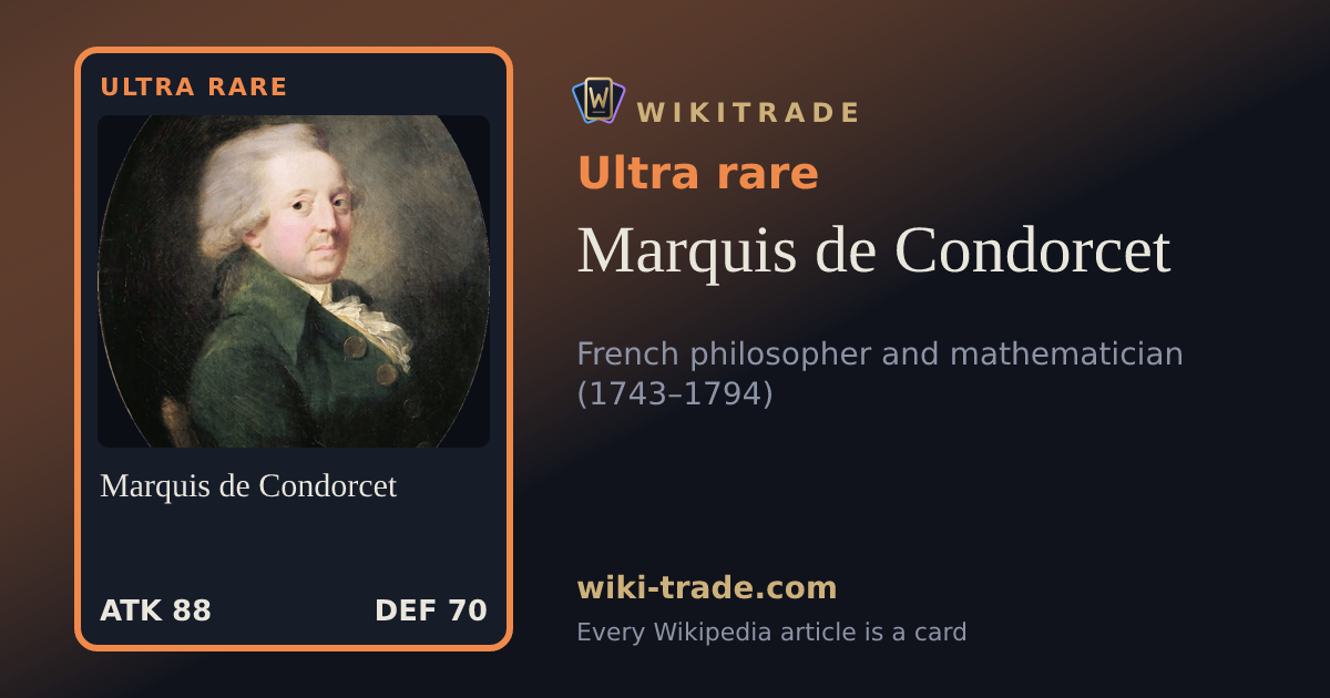Marquis de Condorcet — Ultra rare card