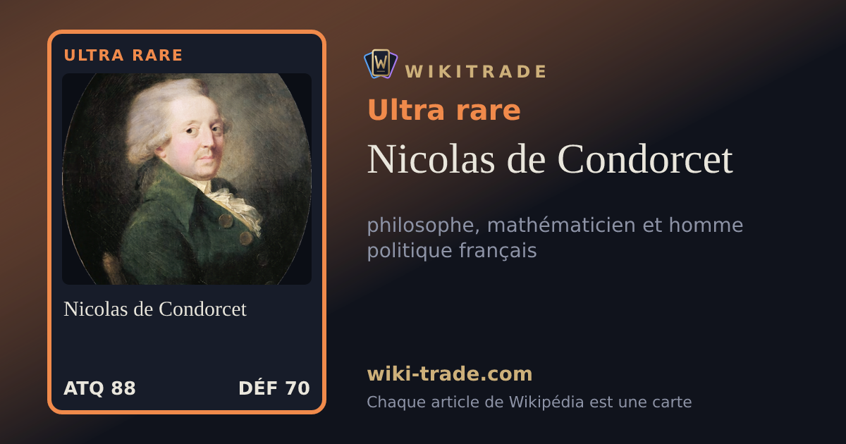 Nicolas de Condorcet — carte Ultra rare