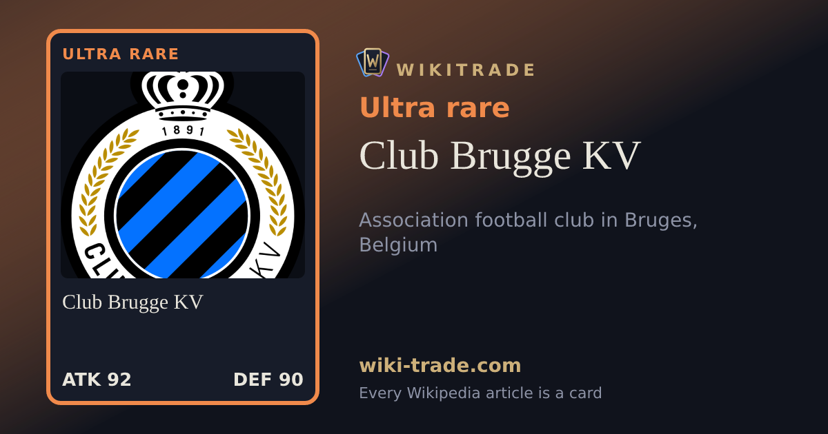Club Brugge KV — Ultra rare card