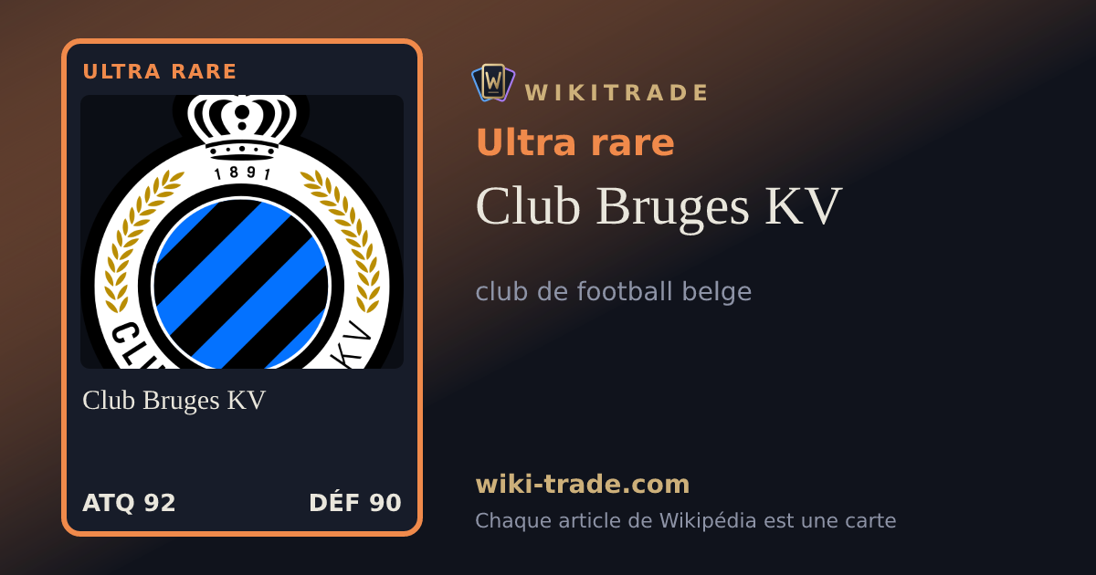 Club Bruges KV — carte Ultra rare