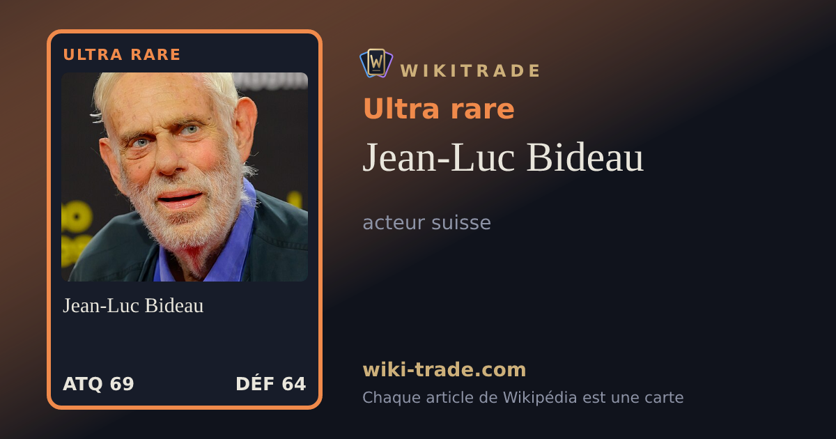 Jean-Luc Bideau — carte Ultra rare