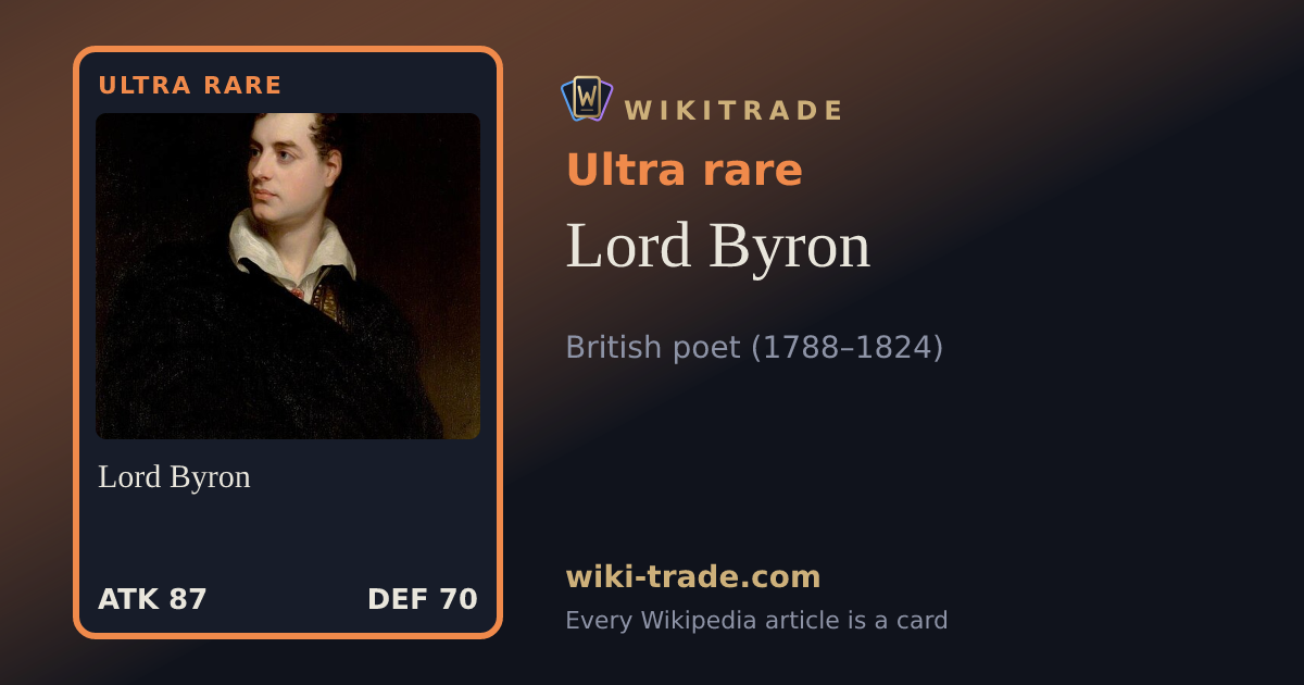 Lord Byron — Ultra rare card