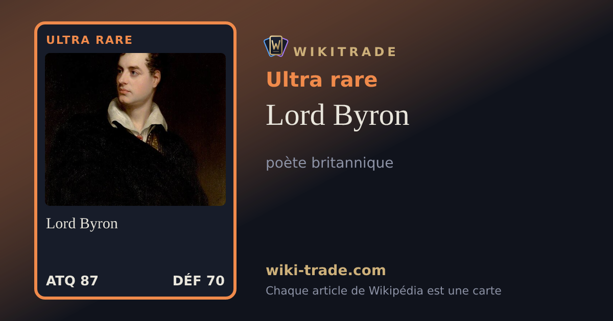 Lord Byron — carte Ultra rare