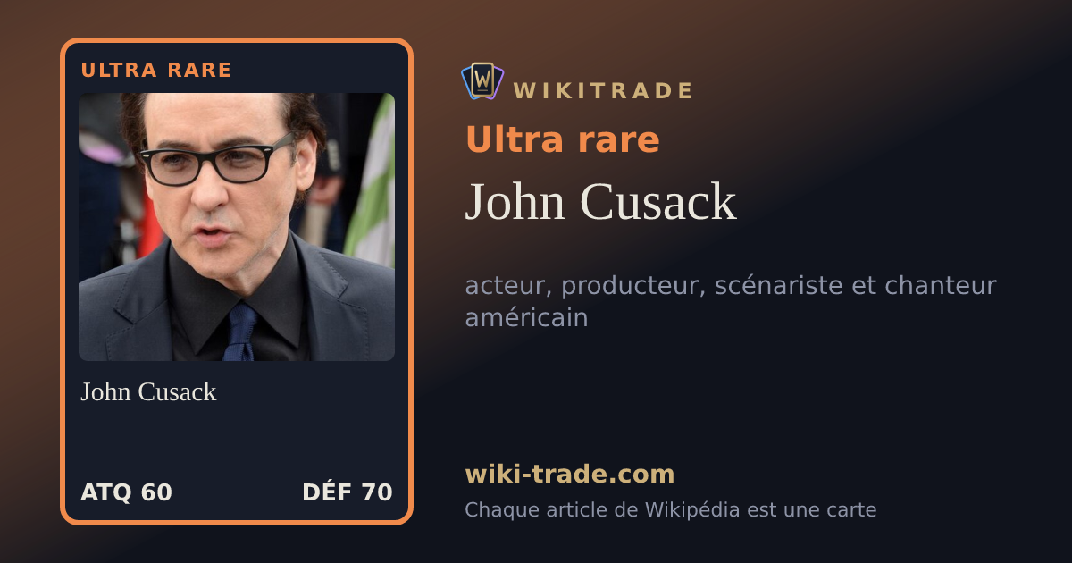 John Cusack — carte Ultra rare