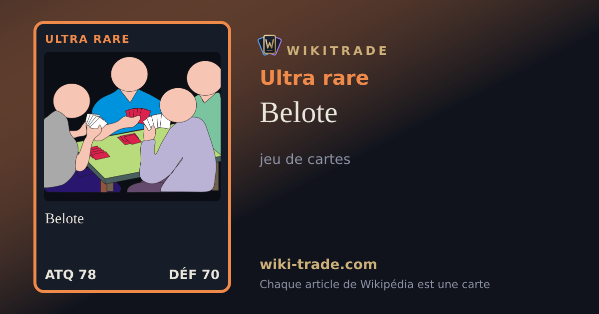 Belote — carte Ultra rare