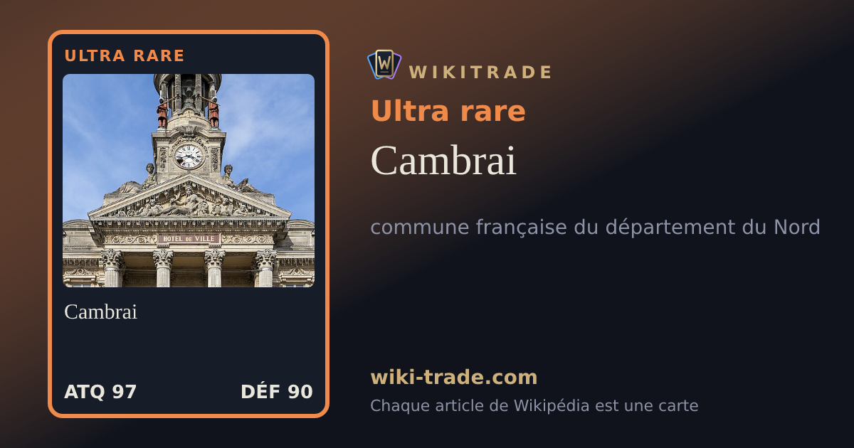 Cambrai — carte Ultra rare