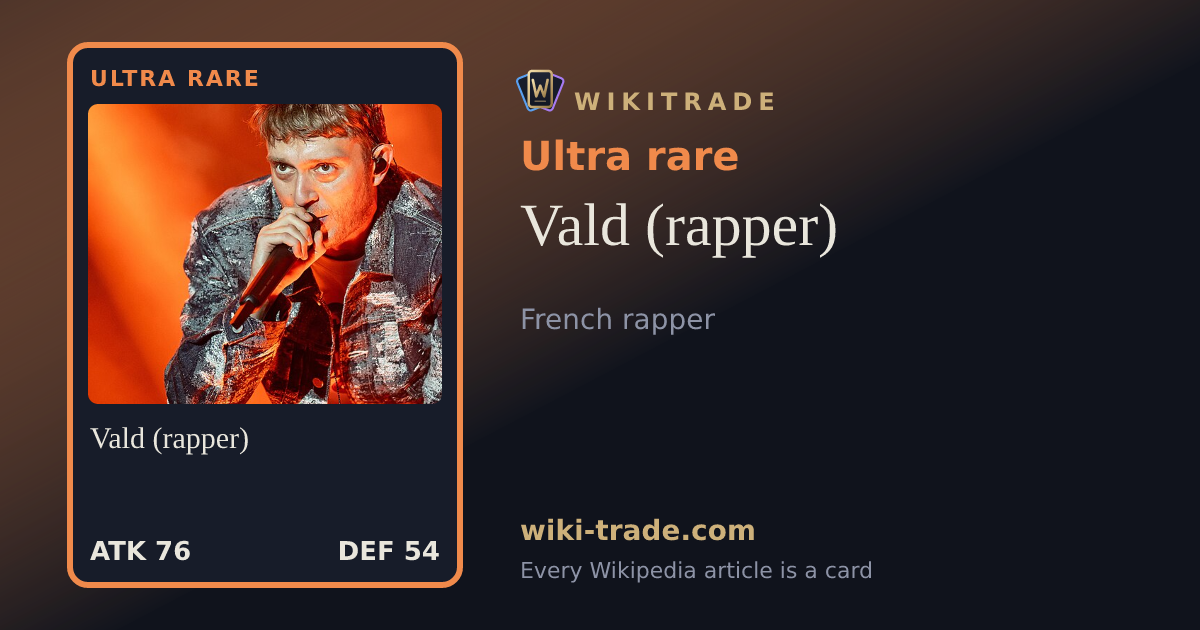 Vald (rapper) — Ultra rare card