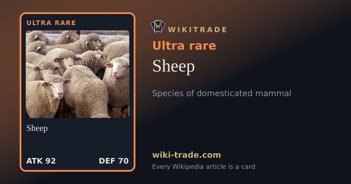 Sheep — Ultra rare card