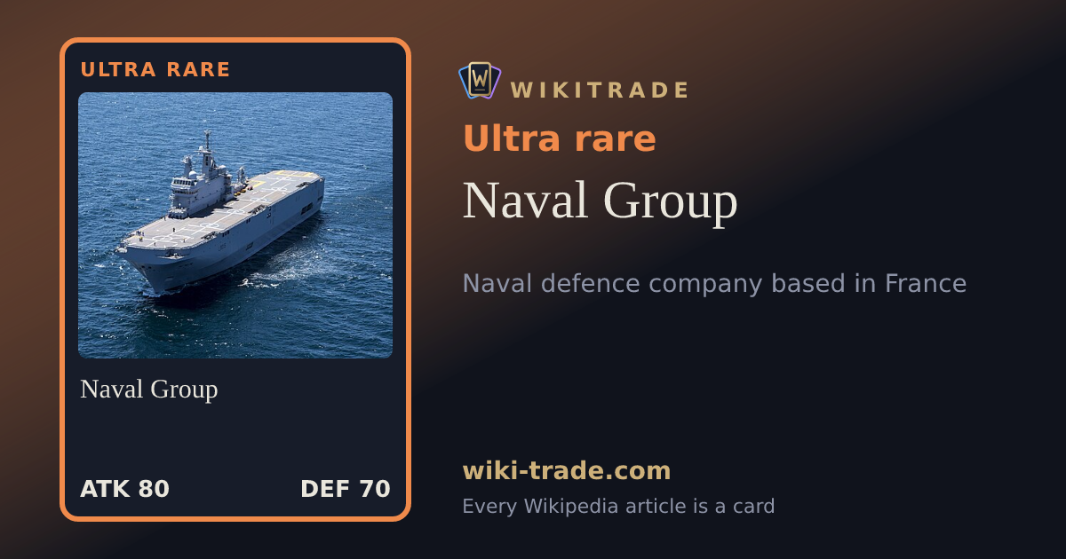 Naval Group — Ultra rare card