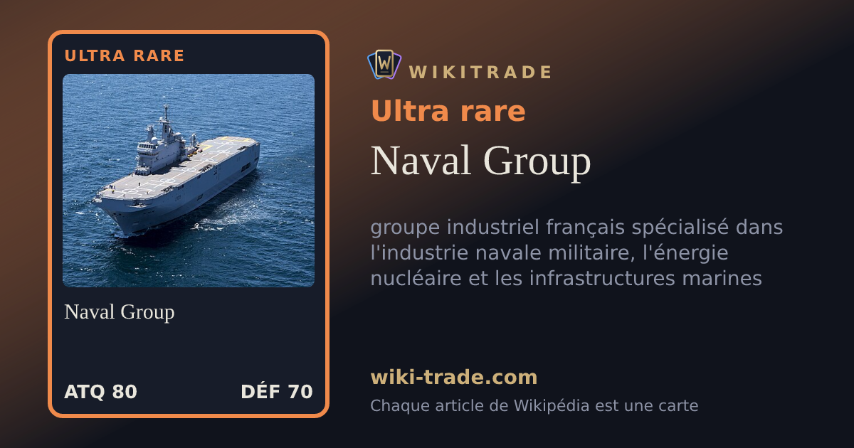 Naval Group — carte Ultra rare