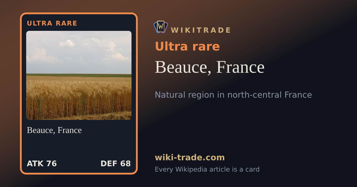 Beauce, France — Ultra rare card