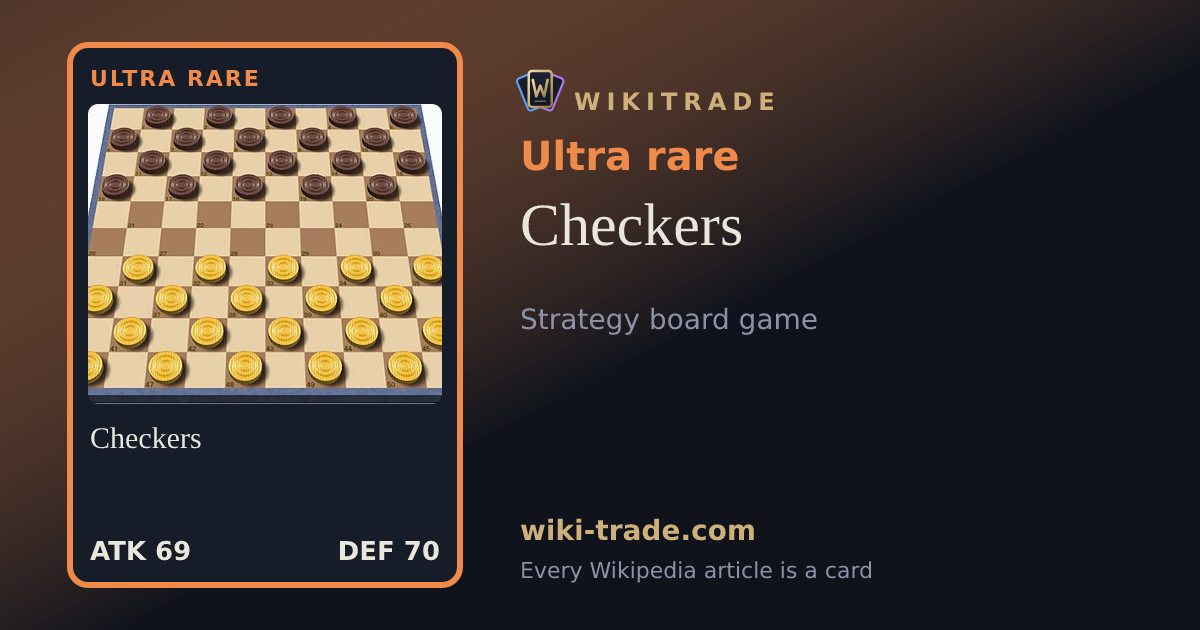 Checkers — Ultra rare card