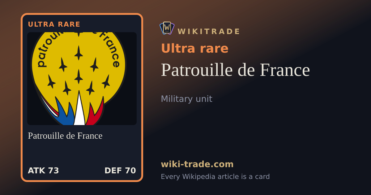 Patrouille de France — Ultra rare card