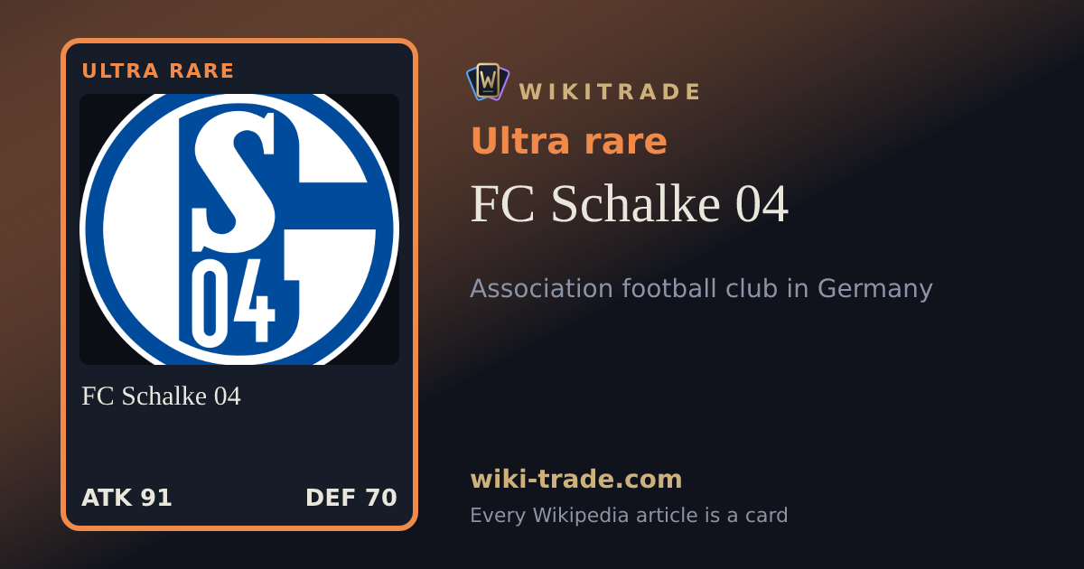 FC Schalke 04 — Ultra rare card