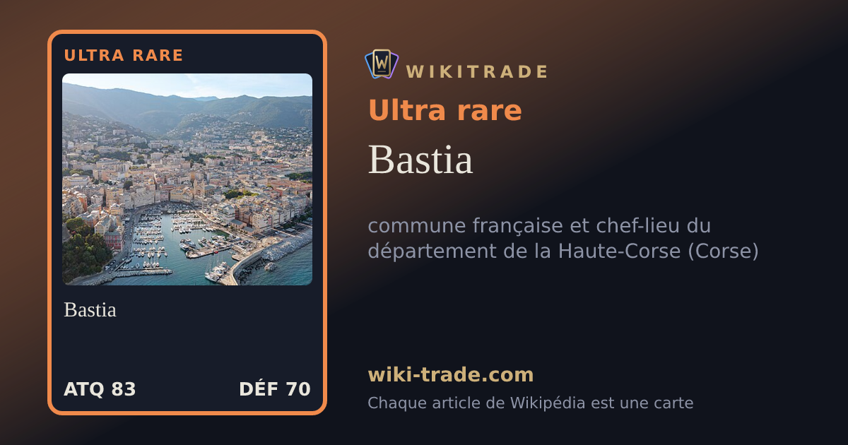 Bastia — carte Ultra rare