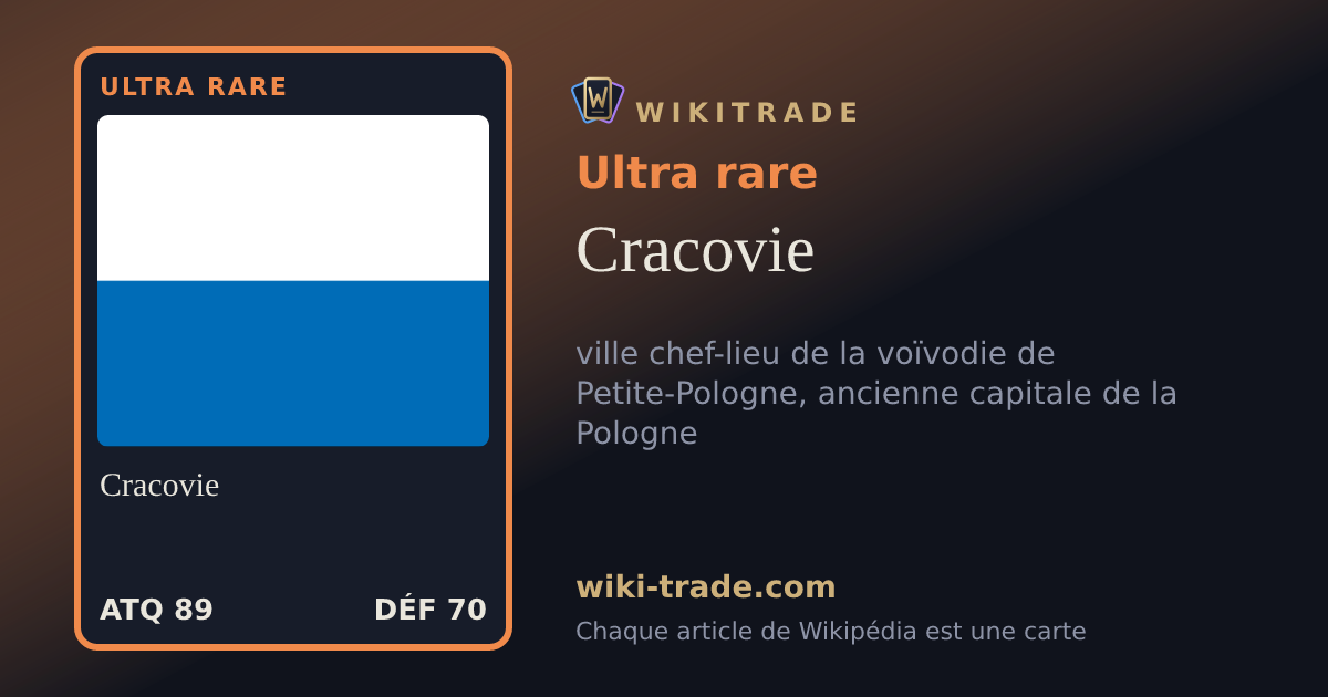 Cracovie — carte Ultra rare