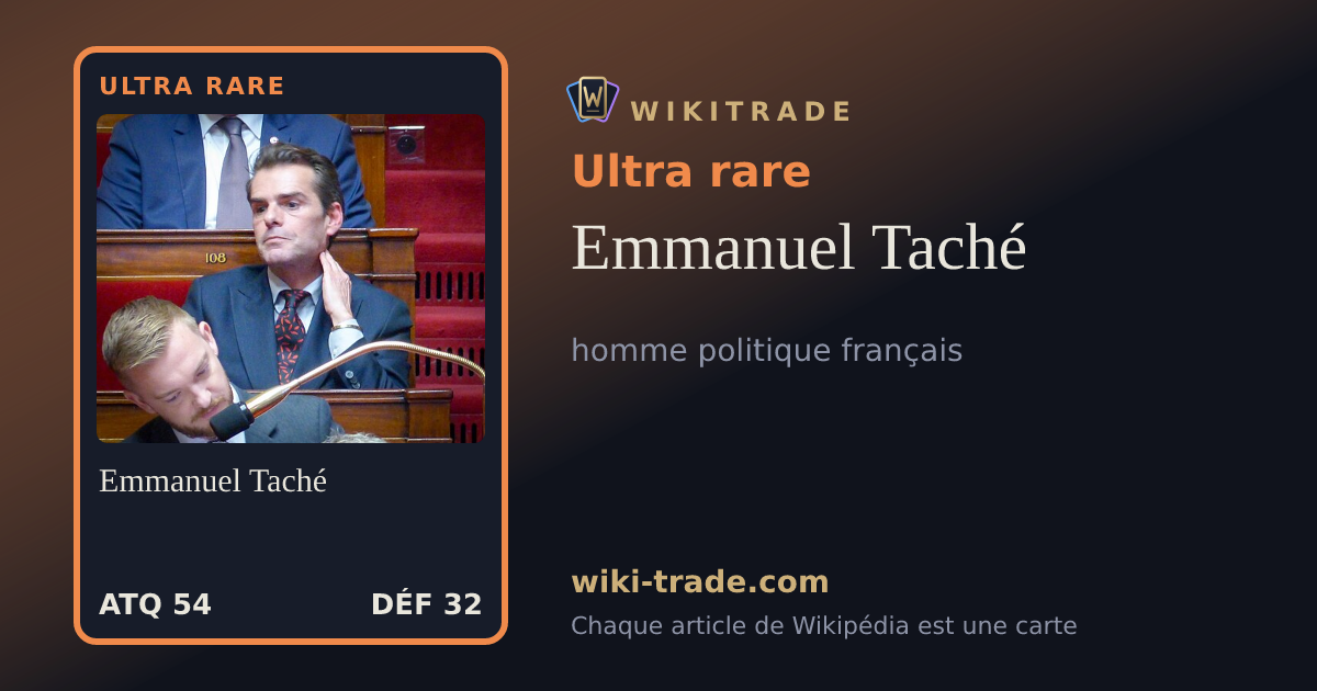 Emmanuel Taché — carte Ultra rare