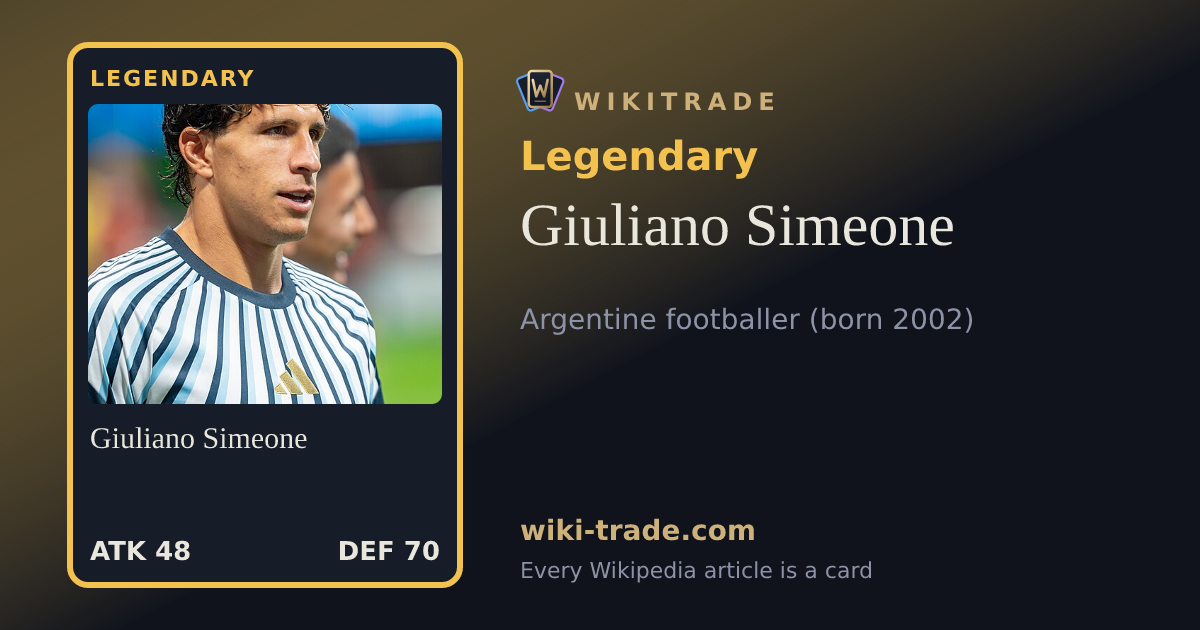 Giuliano Simeone — Legendary card