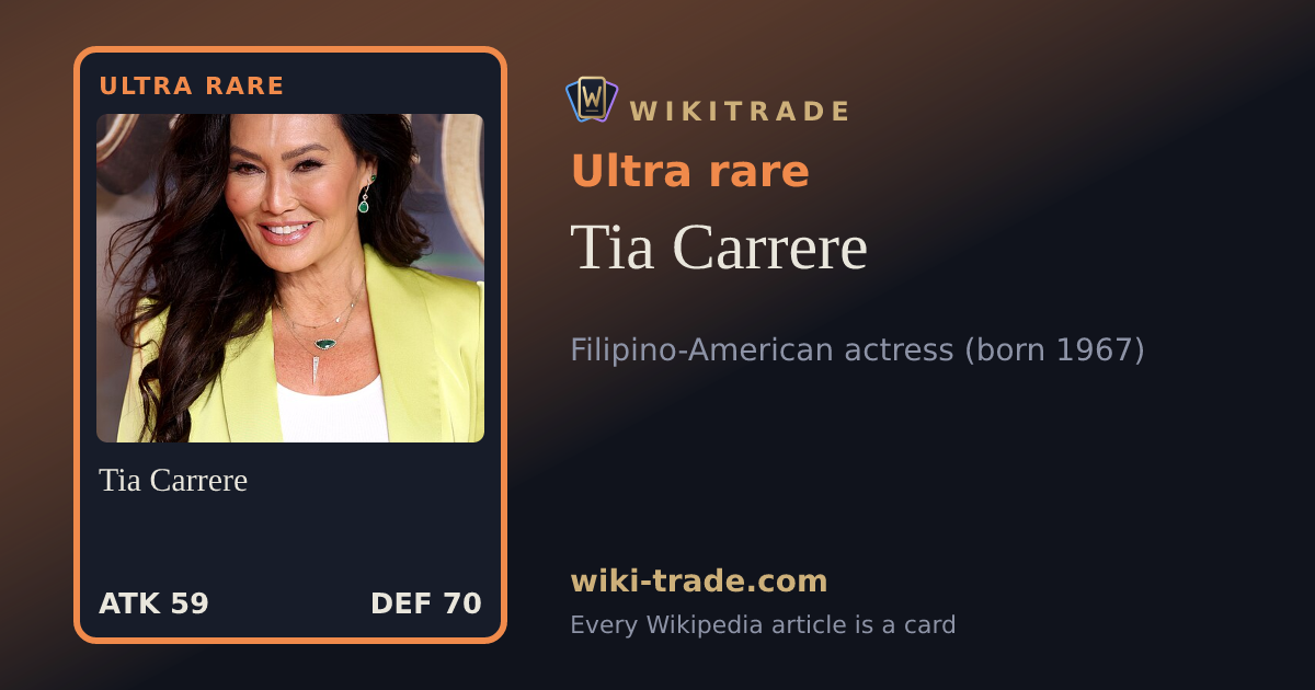 Tia Carrere — Ultra rare card
