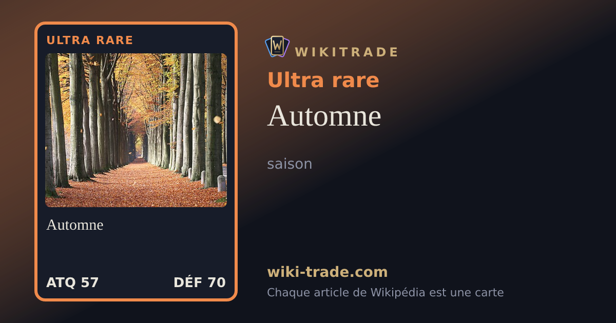 Automne — carte Ultra rare
