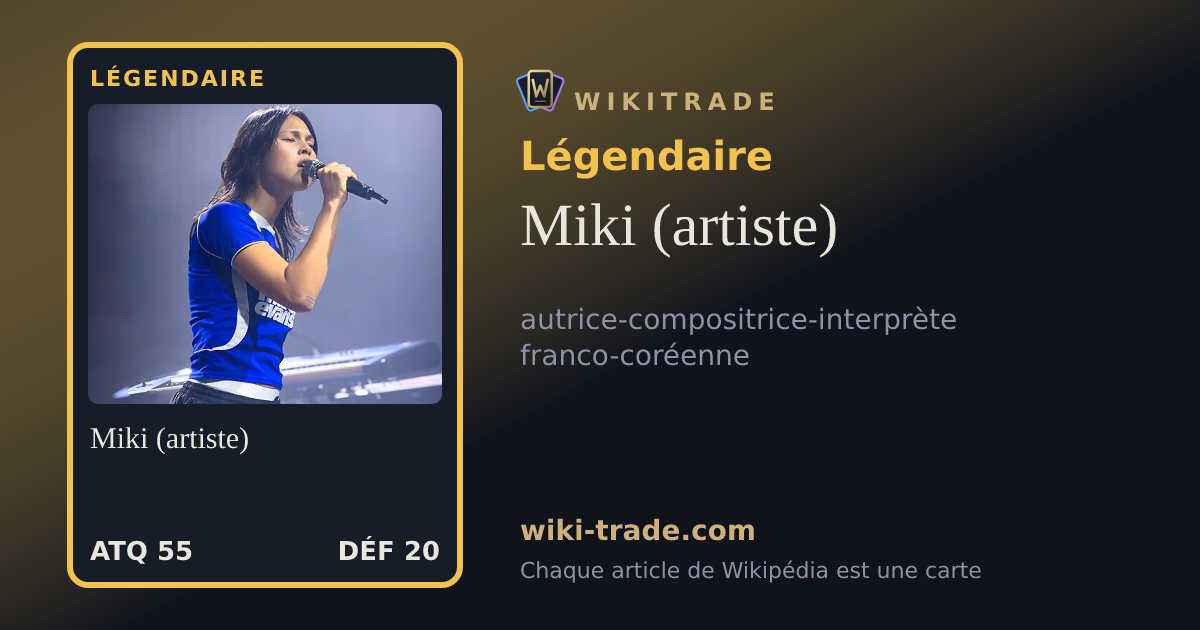 Miki (artiste) — carte Légendaire