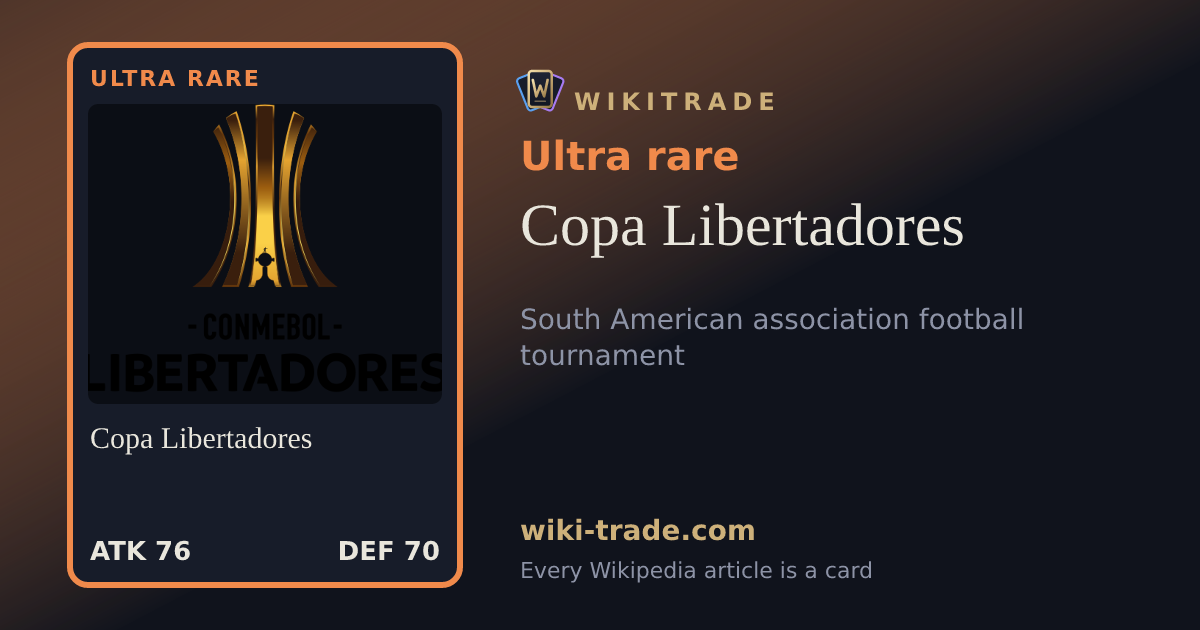 Copa Libertadores — Ultra rare card