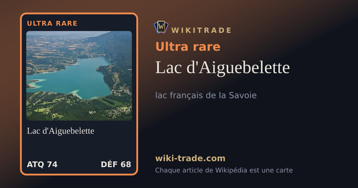Lac d'Aiguebelette — carte Ultra rare