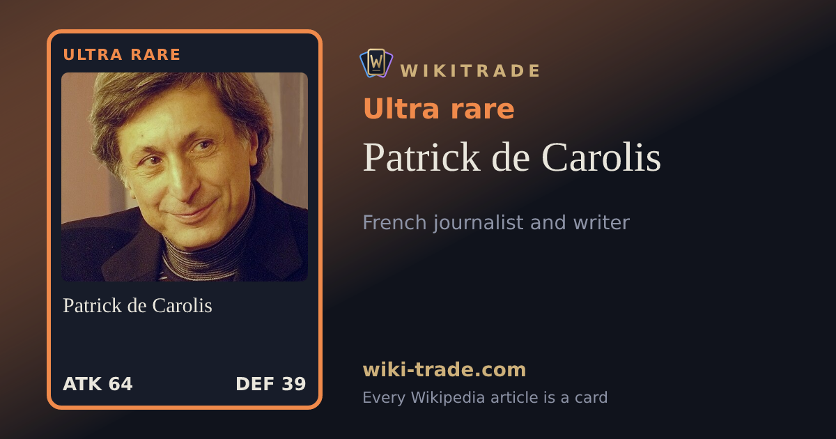 Patrick de Carolis — Ultra rare card