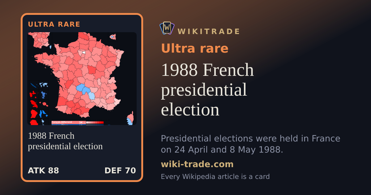 1988 French presidential election — Ultra rare card