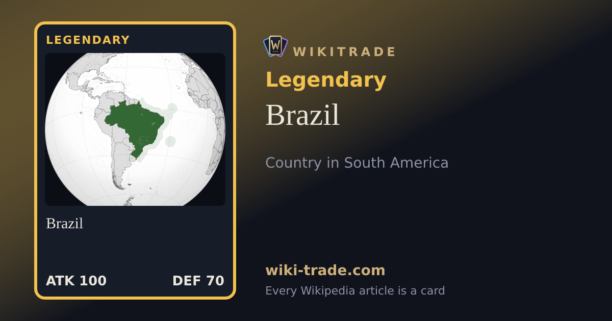 Brazil — Legendary card