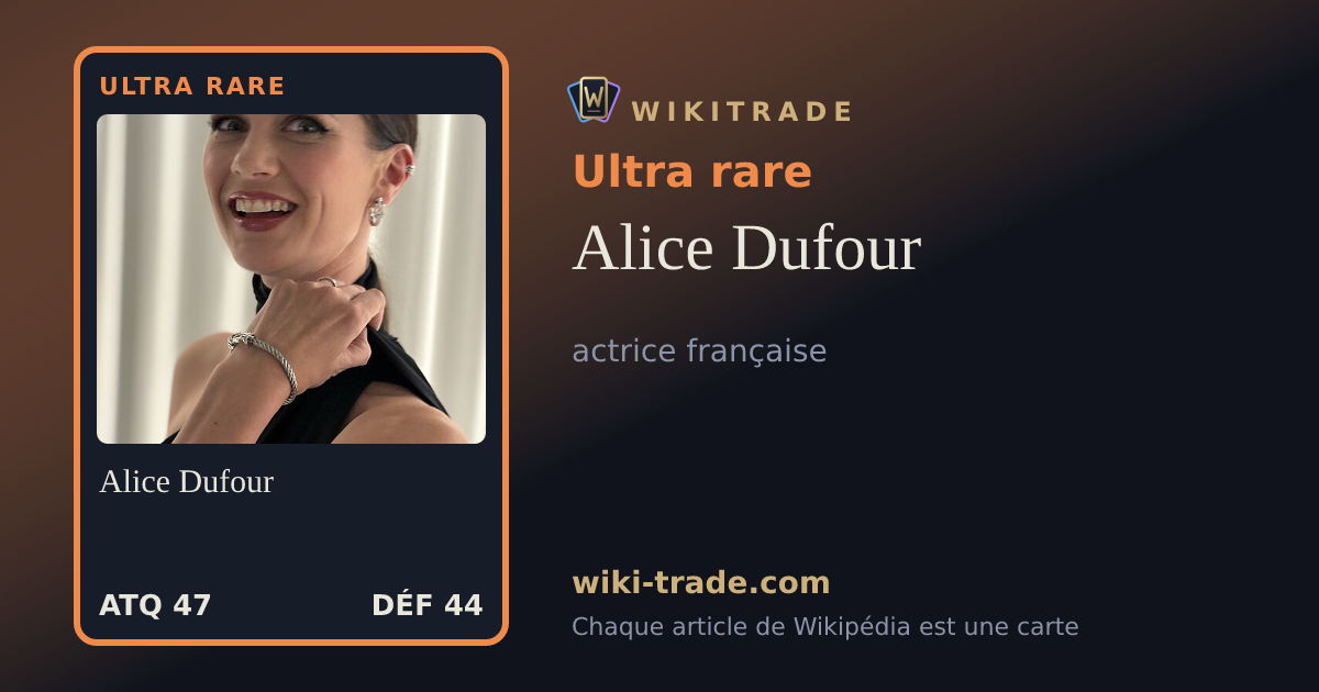 Alice Dufour — carte Ultra rare