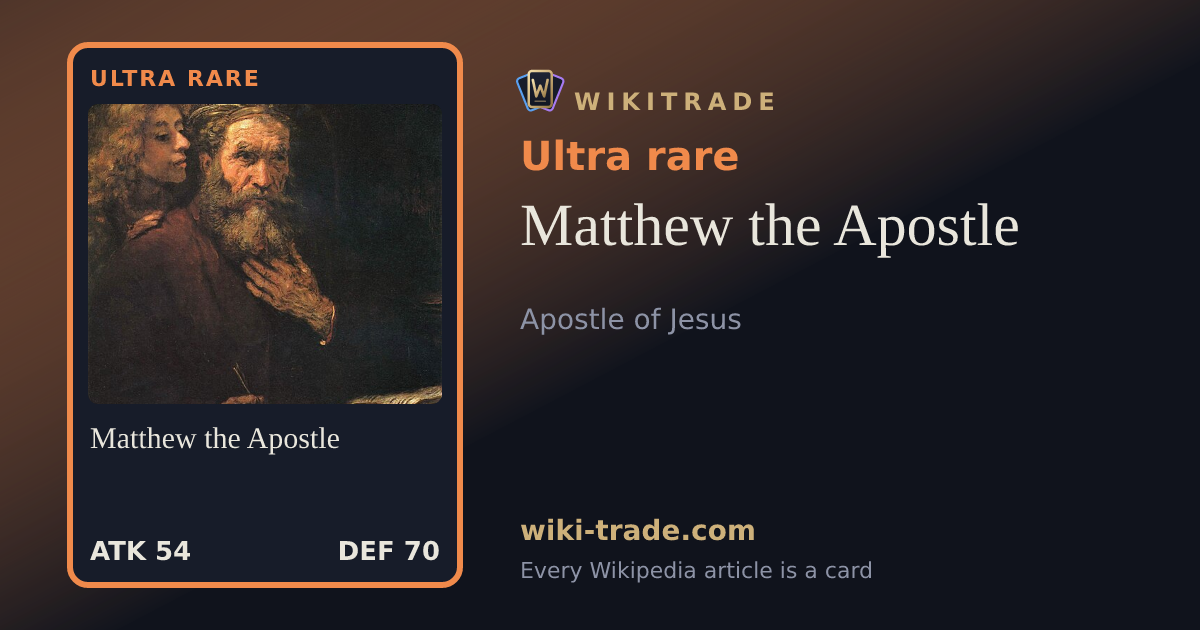 Matthew the Apostle — Ultra rare card