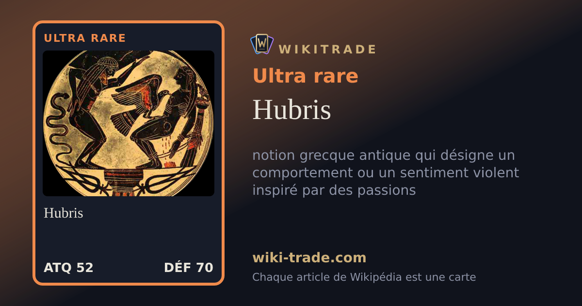 Hubris — carte Ultra rare