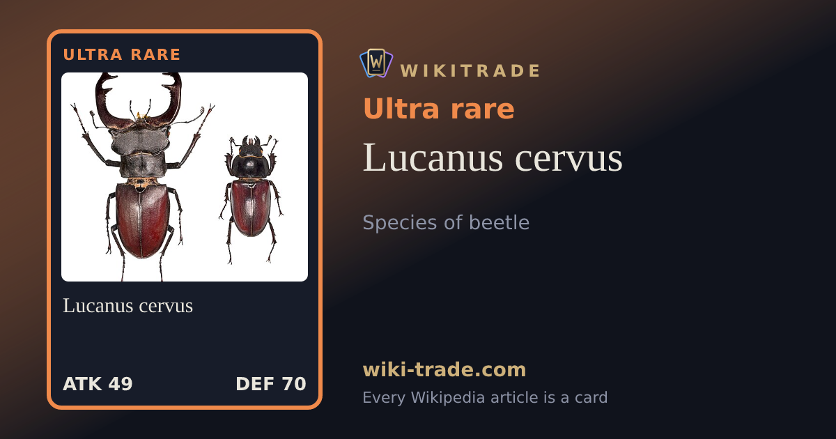 Lucanus cervus — Ultra rare card