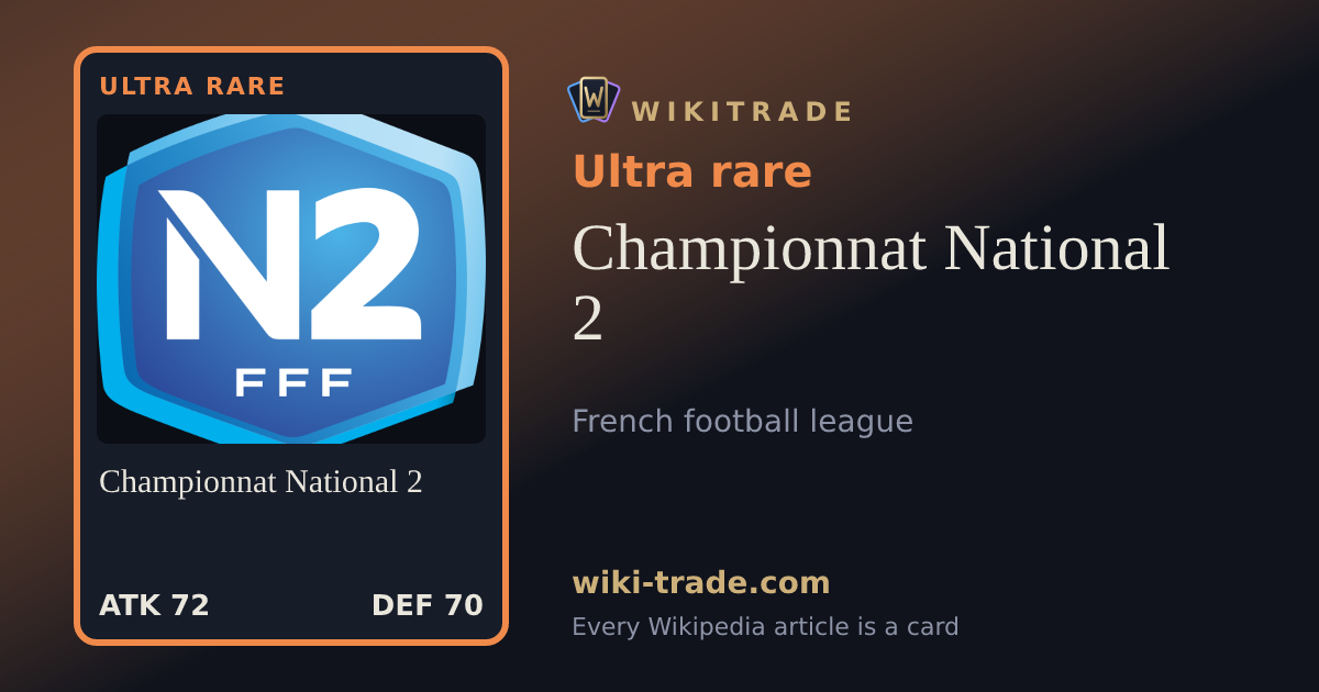 Championnat National 2 — Ultra rare card