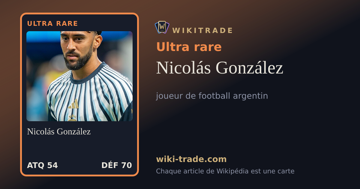 Nicolás González — carte Ultra rare