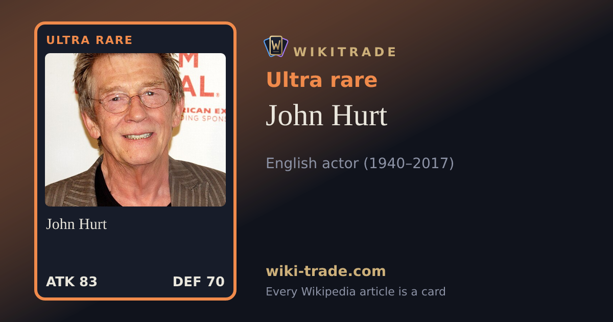 John Hurt — Ultra rare card