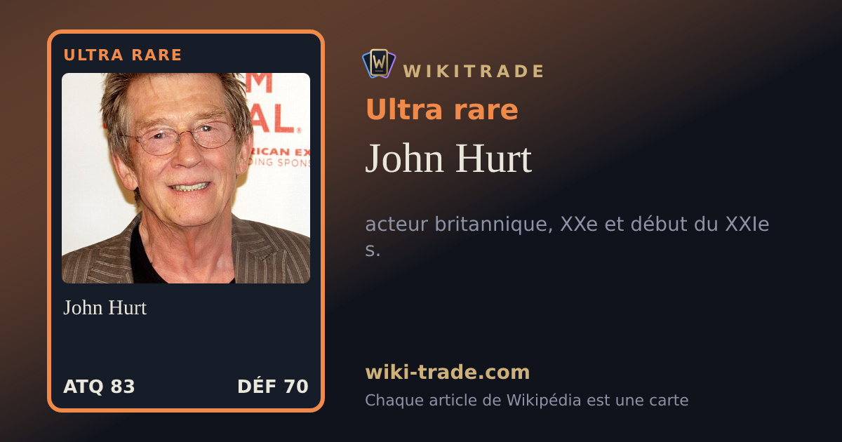 John Hurt — carte Ultra rare