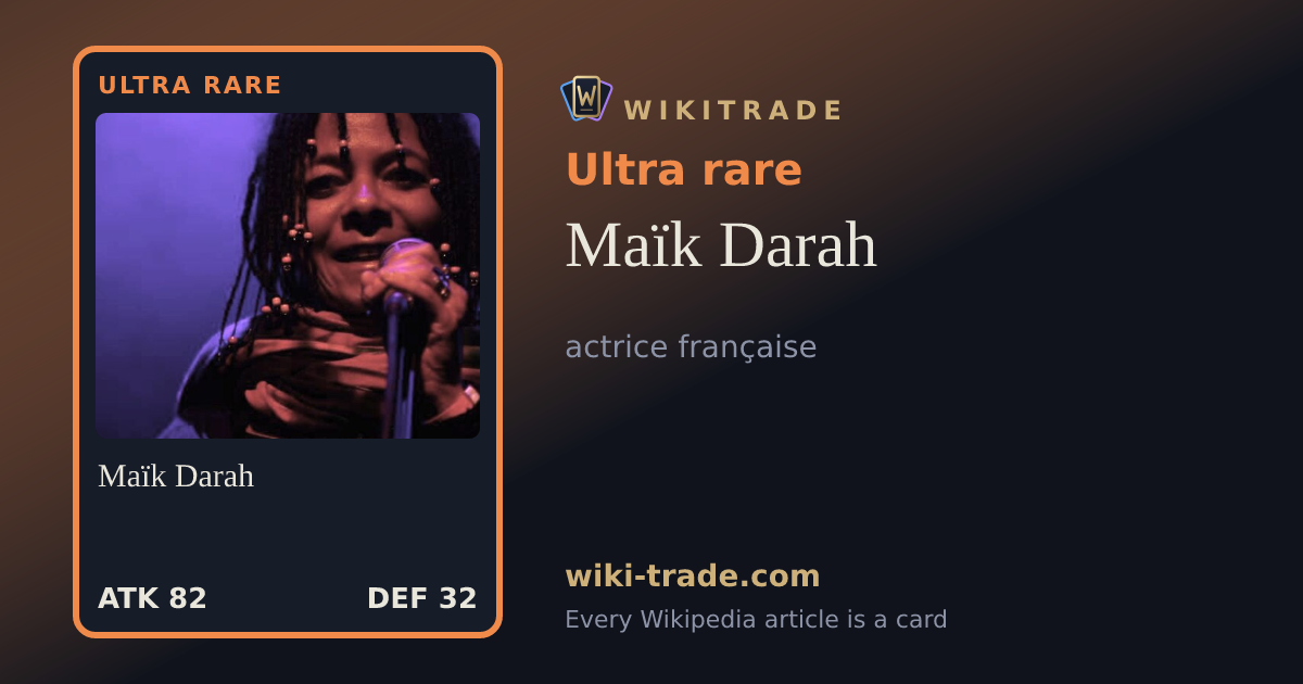 Maïk Darah — Ultra rare card
