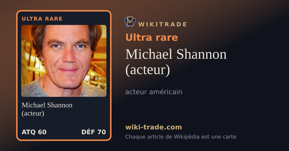 Michael Shannon (acteur) — carte Ultra rare