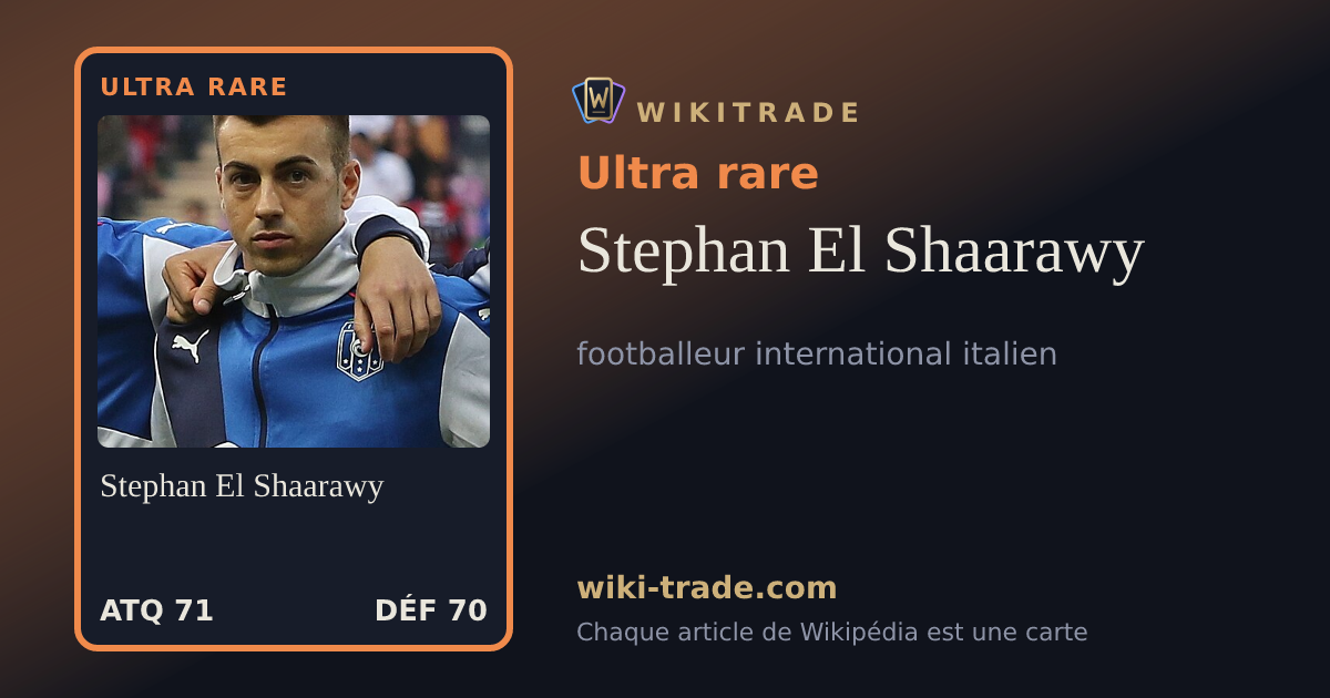 Stephan El Shaarawy — carte Ultra rare