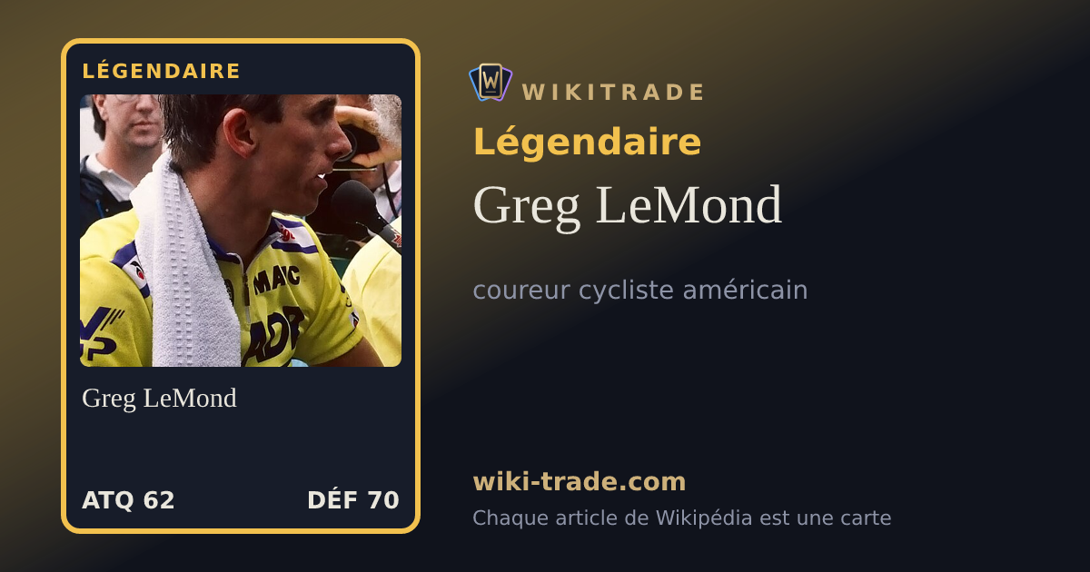 Greg LeMond — carte Légendaire