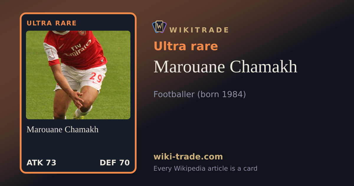 Marouane Chamakh — Ultra rare card