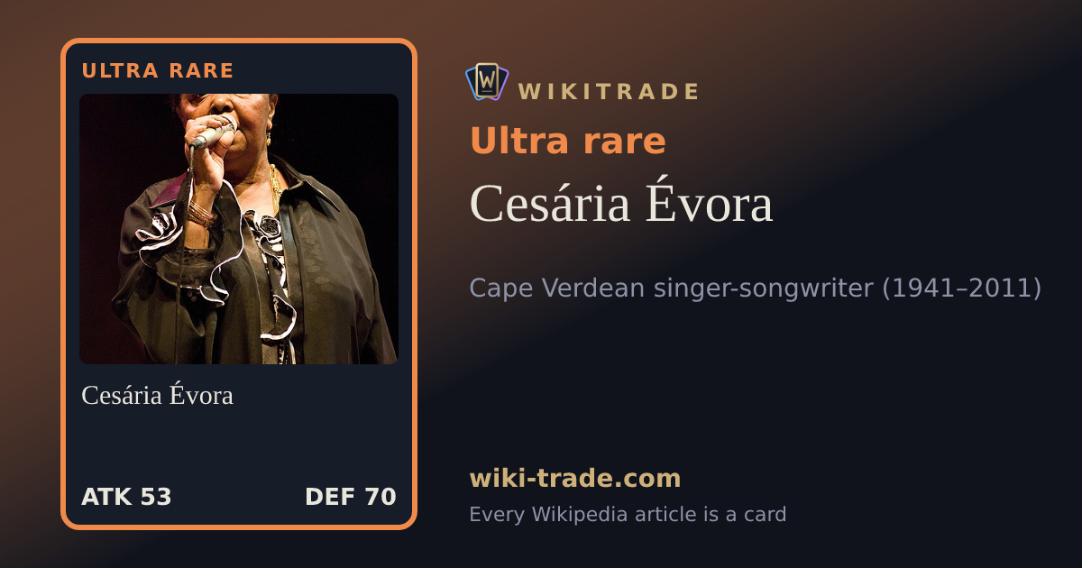 Cesária Évora — Ultra rare card
