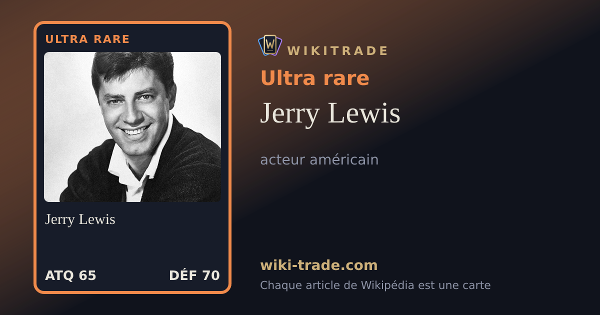 Jerry Lewis — carte Ultra rare