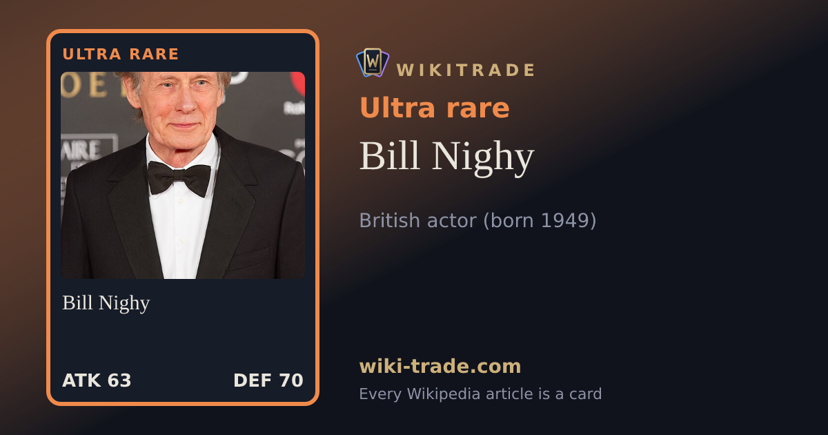 Bill Nighy — Ultra rare card