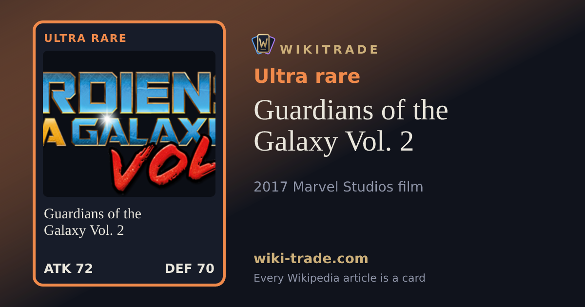 Guardians of the Galaxy Vol. 2 — Ultra rare card