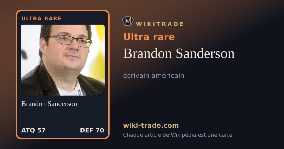 Brandon Sanderson — carte Ultra rare
