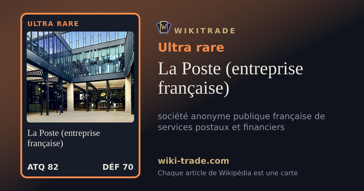 La Poste (entreprise française) — carte Ultra rare